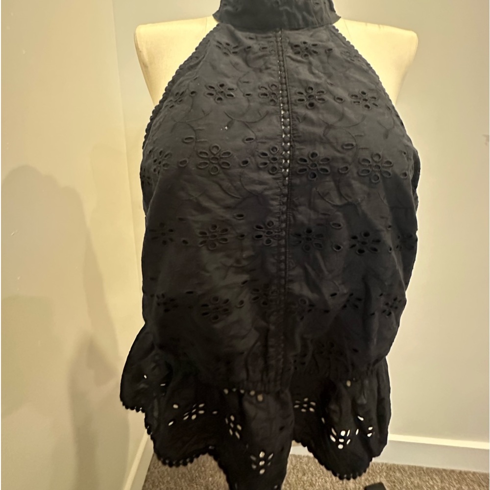 Black Lace Lined Halter